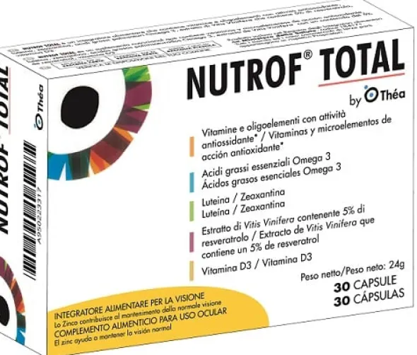 Integratore Nutrof Total per la funzione visiva, 30 capsule