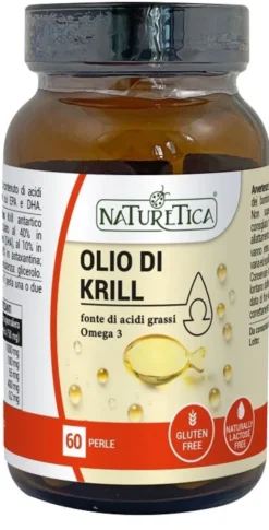Integratore Olio di Krill Naturetica omega-3, 60 perle