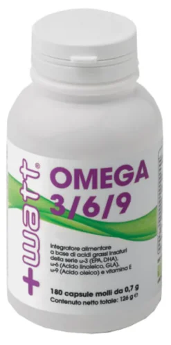 Integratore Omega 3/6/9 con EPA, DHA e GLA, 180 capsule