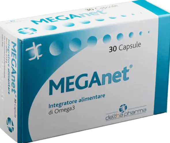 Integratore Omega-3 Meganet per il cuore, 30 capsule