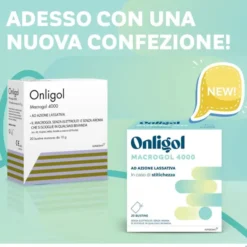 Integratore Onligol Macrogol 4000 per la stipsi, 20 bustine