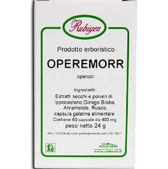 Integratore Operemmorr Rubigen per il microcircolo, 60 capsule