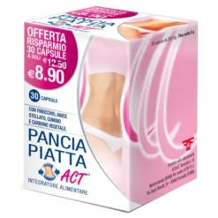 Integratore Pancia Piatta Activ gonfiore addominale, 30 capsule