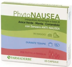Integratore PhytoNausea con zenzero e menta, 15 capsule