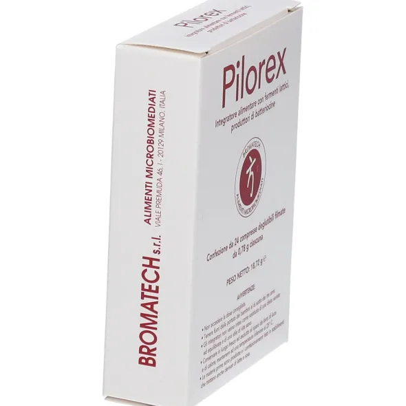 Integratore Pilorex Bromatech per flora intestinale, 24 cpr