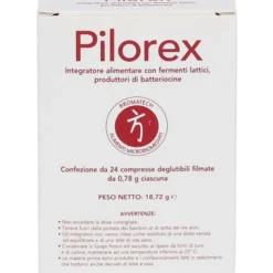 Integratore Pilorex Bromatech per flora intestinale, 24 cpr