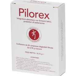 Integratore Pilorex Bromatech per flora intestinale, 24 cpr