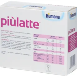 Integratore Piulatte Humana per l'allattamento, 14 bustine