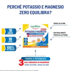 Integratore Potassio & Magnesio Zero3, 18 bustine