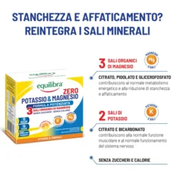 Integratore Potassio & Magnesio Zero3, 18 bustine