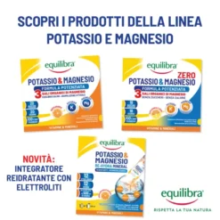 Integratore Potassio & Magnesio Zero3, 18 bustine