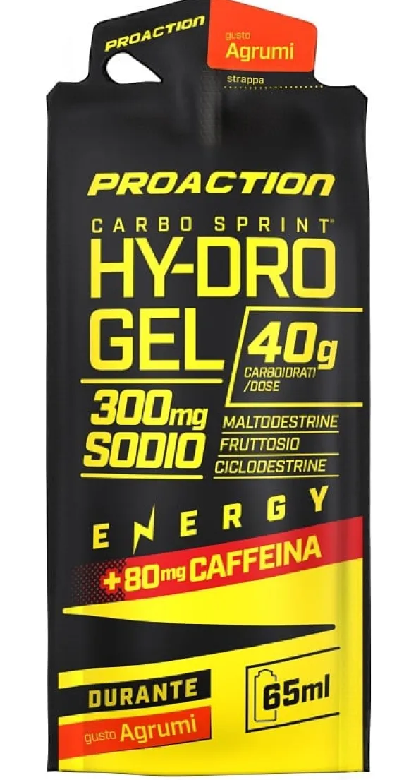 Integratore ProAction Carbo Sprint Hydro Gel Agrumi, 65ml