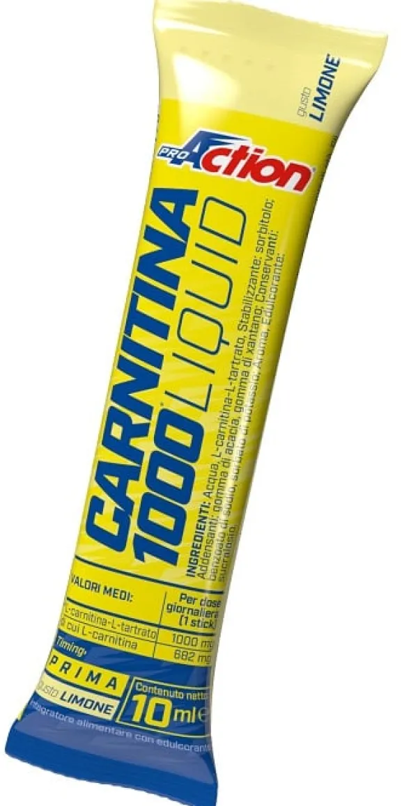 Integratore ProAction Carnitina 1000 Liquid, stick monodose