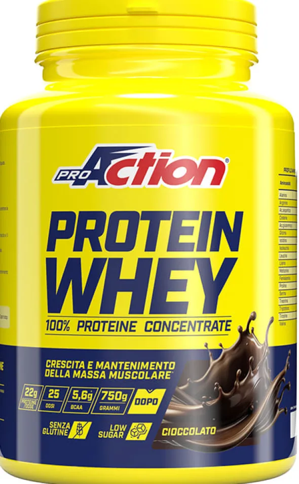 Integratore Proaction Protein Whey gusto cioccolato, 750g