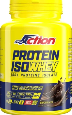 Integratore Proaction Protein Isowhey gusto cioccolato, 750g