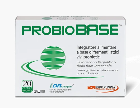 Integratore Probiobase fermenti lattici, 20 capsule