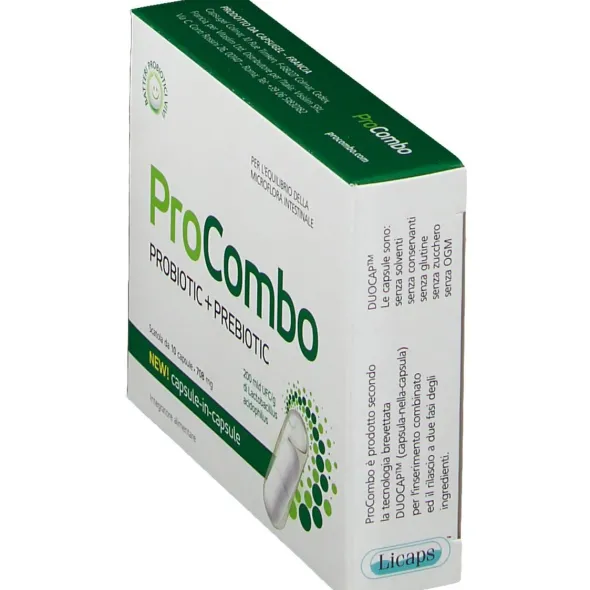 Integratore Procombo probiotici e prebiotici, 10 capsule
