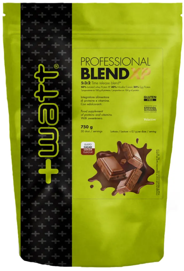 Integratore Professional Blend XP proteine gusto cacao