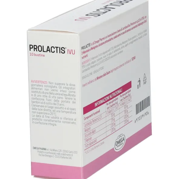 Integratore Prolactis IVU per le vie urinarie, 10 bustine