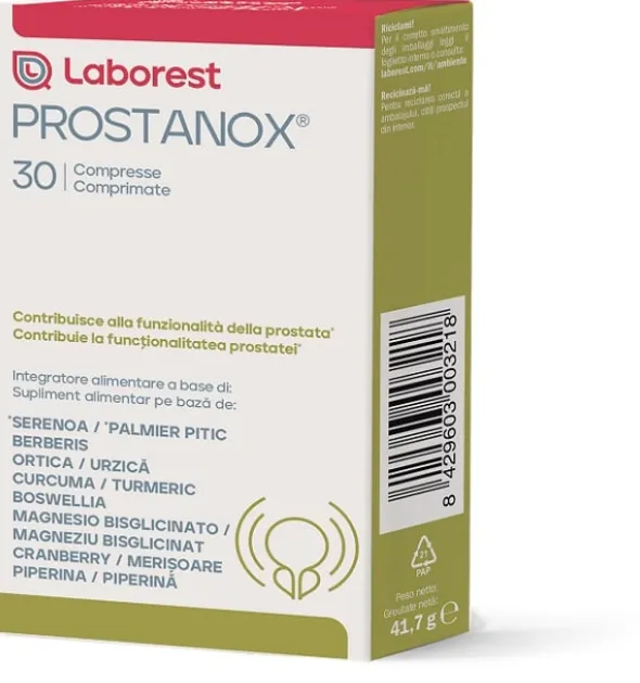 Integratore Prostanox per il benessere prostatico, 30 compresse