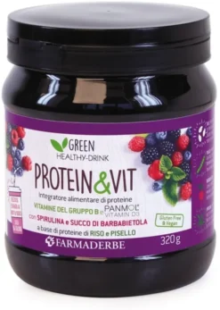 Integratore Protein & Vit gusto Frutti di Bosco, 320g