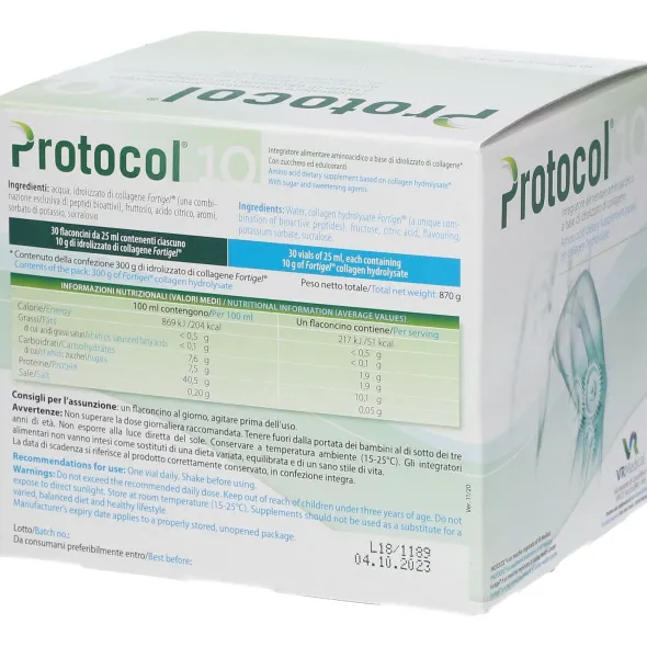 Integratore Protocol collagene antiage, 30 flaconcini 25ml