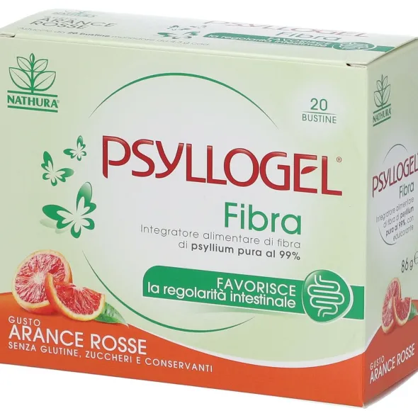 Integratore Psyllogel Fibra Arance Rosse, 20 bustine