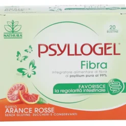 Integratore Psyllogel Fibra Arance Rosse, 20 bustine