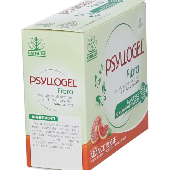 Integratore Psyllogel Fibra Arance Rosse, 20 bustine