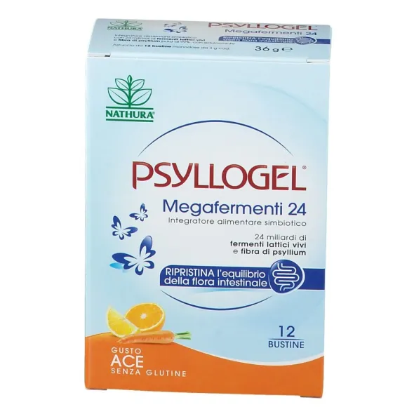 Integratore Psyllogel Megafermenti 24 buste, regolarità