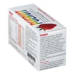 Integratore Puervit con vitamine B, D, A e minerali, 10 flaconcini