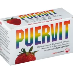 Integratore Puervit con vitamine B, D, A e minerali, 10 flaconcini