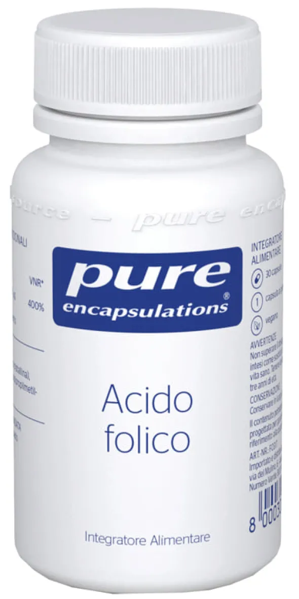 Integratore Pure Encapsulations Acido Folico, 30 capsule