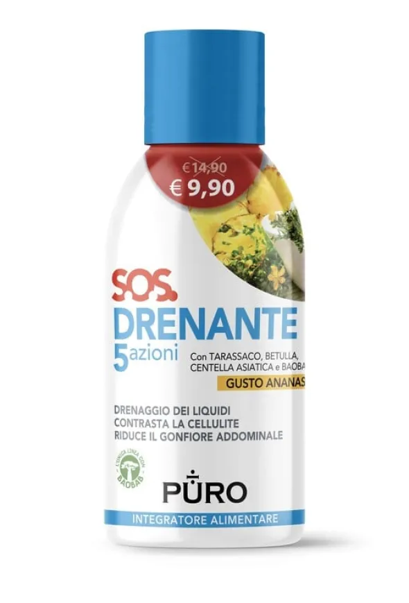 Integratore Puro Drenante 5 Azioni Baobab e Ananas