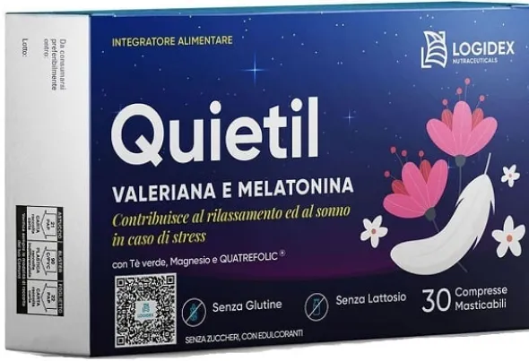 Integratore Quietil sonno e rilassamento, 30 compresse
