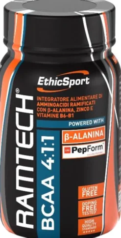 Integratore Ramtech BCAA 2:1:1 aminoacidi, 120 compresse