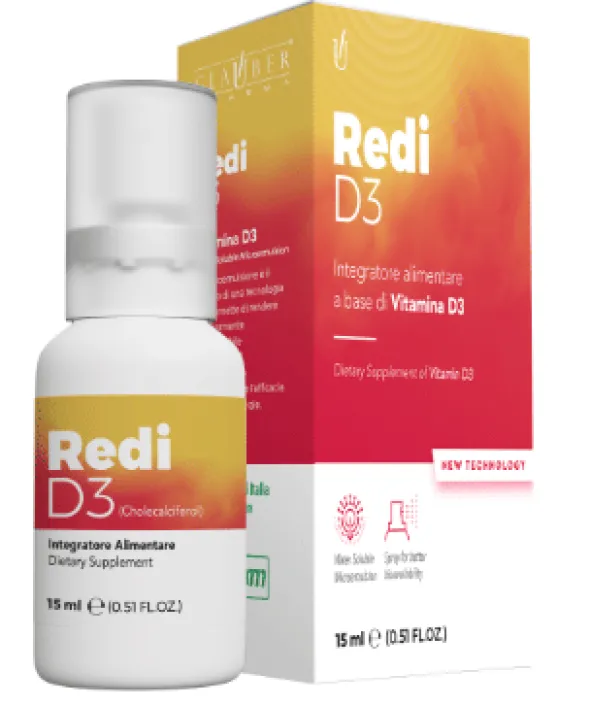 Integratore Redi-D3 Spray Glauber vitamina D3, 15ml