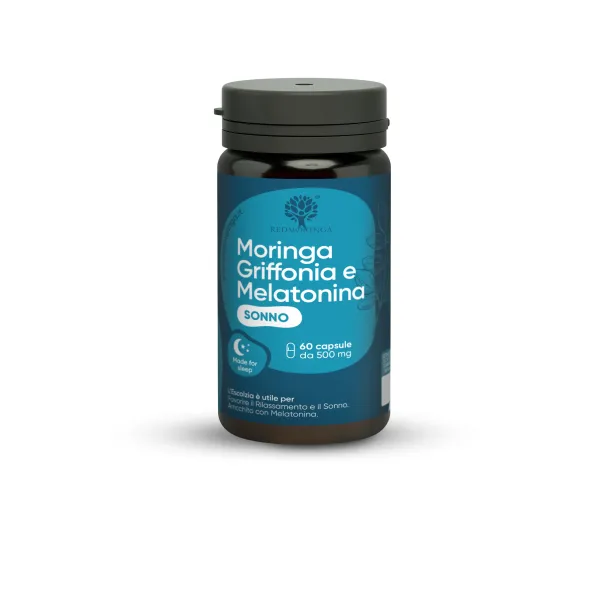 Integratore Redmoringa Melatonina per il sonno, 60 capsule