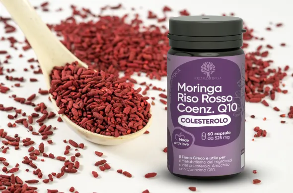 Integratore RedMoringa Riso Rosso con Coenzima Q10, 60cps
