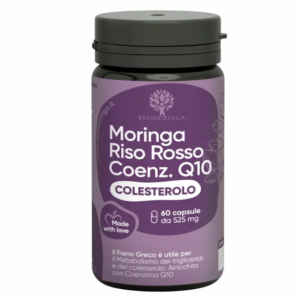 Integratore RedMoringa Riso Rosso con Coenzima Q10, 60cps