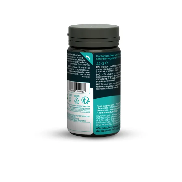 Integratore RedMoringa Tribulus Terr per stanchezza, 60 capsule