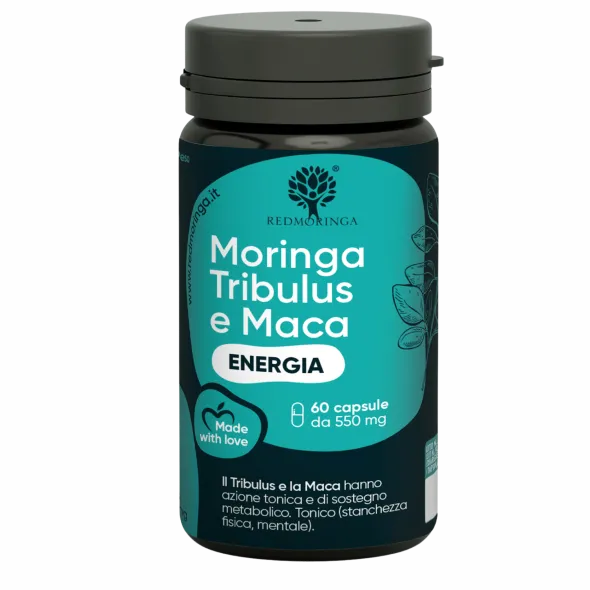 Integratore RedMoringa Tribulus Terr per stanchezza, 60 capsule