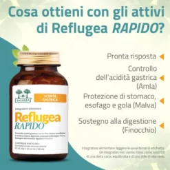 Integratore Reflugea Rapido Salugea per l'acidità, 45cpr
