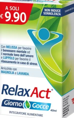 Integratore Relax Activ Giorno gocce, benessere mentale, 40ml