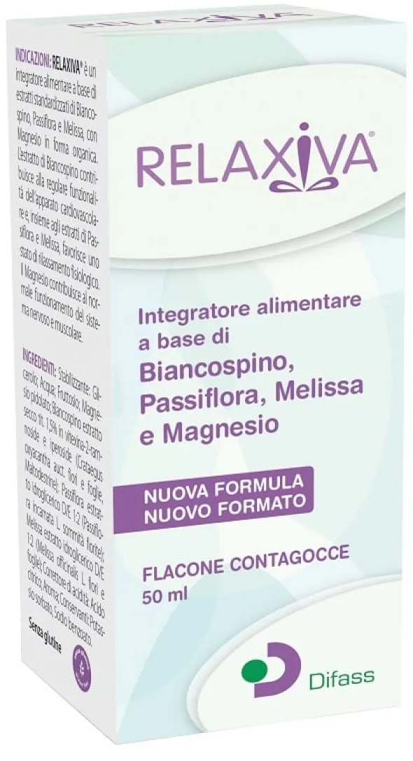 Integratore Relaxiva con biancospino e magnesio, 50ml