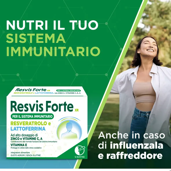 Integratore Resvis Forte XR Biofutura, 12 buste antiossidante