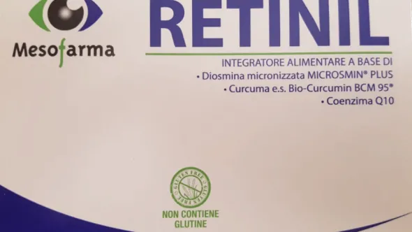 Integratore Retinil con diosmina, curcuma e Q10, 30 compresse