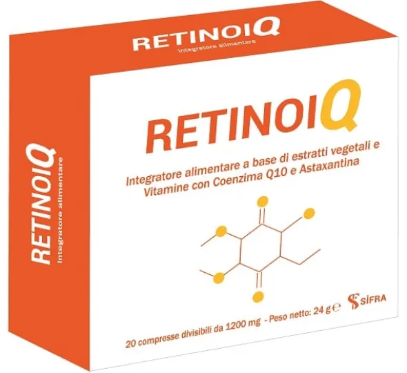 Integratore RetinoIQ per vista e microcircolo, 20 compresse