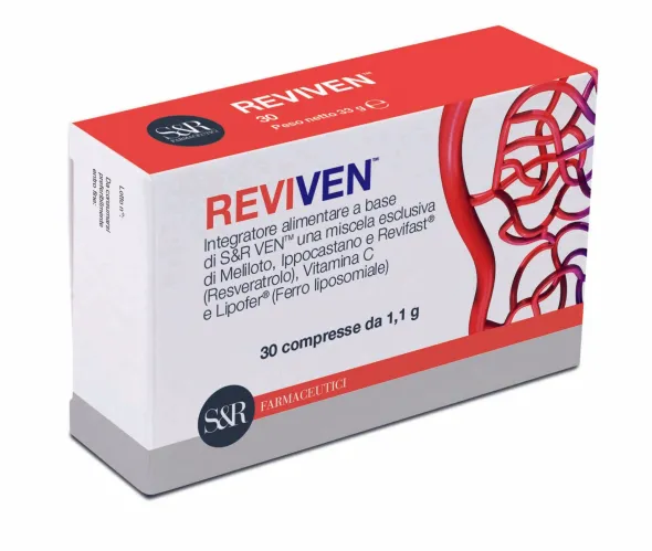 Integratore Reviven per circolazione venosa, 30 compresse