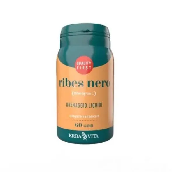 Integratore Ribes Nero per drenaggio e vie urinarie, 60cps